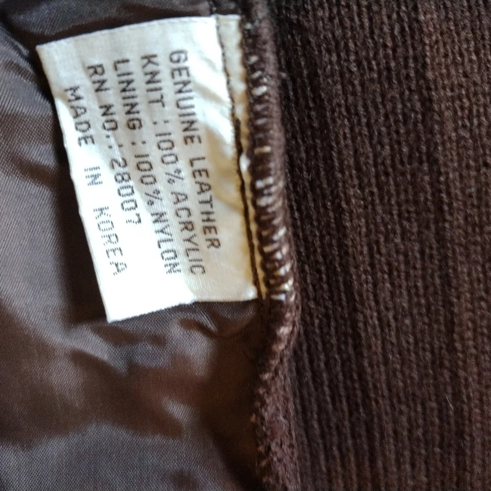 Vntg 60s 70s Mens Sueden Leather Sweater Jacket Caribou Bay Trading Co. - Picture 5 of 8